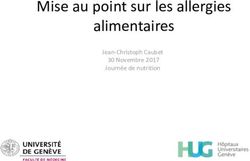 Mise au point sur les allergies alimentaires - Jean-Christoph Caubet 30 Novembre 2017 Journ&eacute;e de nutrition - HUG