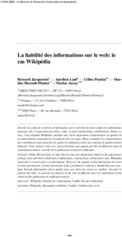 La fiabilité des informations sur le web: le cas Wikipédia