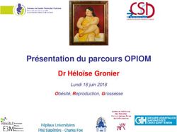 Présentation du parcours OPIOM - Dr Héloïse Gronier Lundi 18 juin 2018