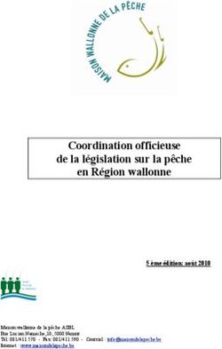 Coordination officieuse de la législation sur la pêche en Région wallonne