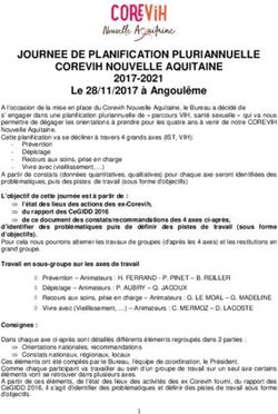 JOURNEE DE PLANIFICATION PLURIANNUELLE COREVIH NOUVELLE AQUITAINE