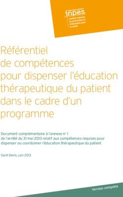 Référentiel de compétences pour dispenser l'éducation thérapeutique du patient dans le cadre d'un programme