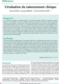 L' é valuation du raisonnement clinique