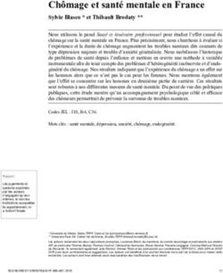 Chômage et santé mentale en France - Sylvie Blasco * et Thibault Brodaty ** - Insee