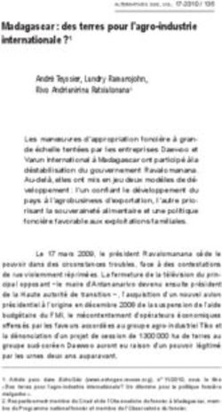Madagascar : des terres pour l'agro-industrie internationale ?1