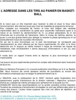 L'ADRESSE DANS LES TIRS AU PANIER EN BASKET- BALL