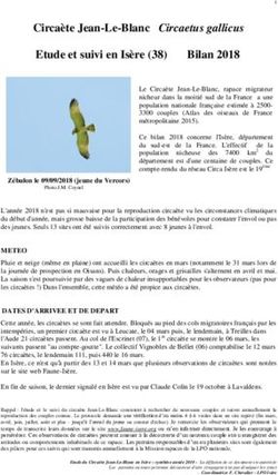 Circaète Jean-Le-Blanc Circaetus gallicus Etude et suivi en Isère (38) Bilan 2018