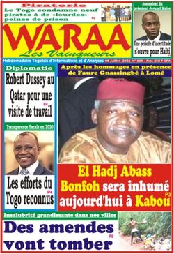 Des amendes vont tomber - WARAA Les Vainqueurs - R&eacute;publique Togolaise