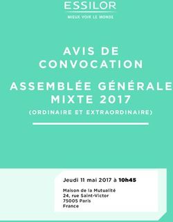 AVIS DE ASSEMBLÉ E GÉNÉRALE MIXTE 2017 - (ORDINAIRE ET EXTRAORDINAIRE) Jeudi 11 mai 2017 à 10h45 - Essilor