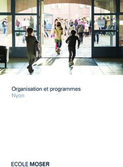 Organisation et programmes Nyon - Ecole Moser