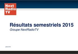 Résultats semestriels 2015 - Groupe NextRadioTV Juillet 2015 - Altice France