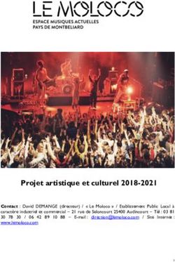 Projet artistique et culturel 2018-2021 - Le Moloco