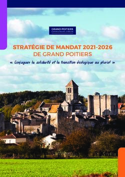 STRAT&Eacute;GIE DE MANDAT 2021-2026 - DE GRAND POITIERS " Conjuguer la solidarit&eacute; et la transition &eacute;cologique au pluriel "