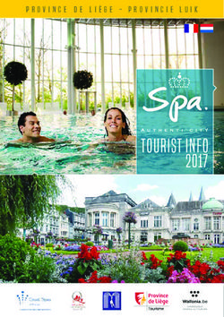 TOURIST INFO 2017 - Province de Liège - PROVINCIE LUIK - Spa Tourisme