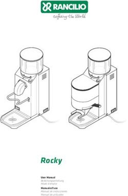 Rocky User Manual - Rancilio Group ...