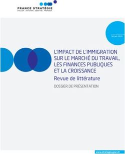 L'IMPACT DE L'IMMIGRATION SUR LE MARCHÉ DU TRAVAIL, LES FINANCES PUBLIQUES ET LA CROISSANCE - Revue de littérature DOSSIER DE PRÉSENTATION ...