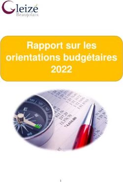 Rapport sur les orientations budgétaires 2022 - Mairie de Gleizé