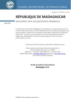 RÉPUBLIQUE DE MADAGASCAR - IMF