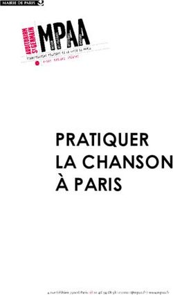 PRATIQUER LA CHANSON &Agrave; PARIS