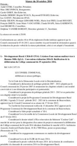 Séance du 10 octobre 2016 - Beauvechain