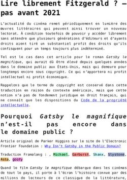 Lire librement Fitzgerald ? - pas avant 2021 - Framablog
