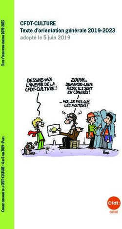 CFDT-CULTURE Texte d'orientation générale 2019-2023 adopté le 5 juin 2019