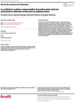 La résilience scolaire comme indice d'acculturation chez les autochtones: bilan de recherches en milieux innus - Érudit