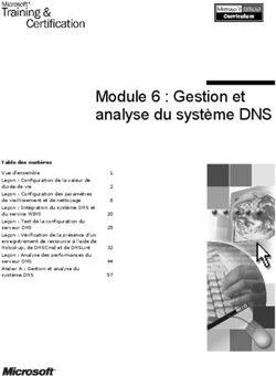 Module 6 : Gestion et analyse du systŁme DNS