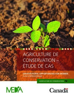 AGRICULTURE DE CONSERVATION - ÉTUDE DE CAS - GREATER RURAL OPPORTUNITIES FOR WOMEN - MEDA