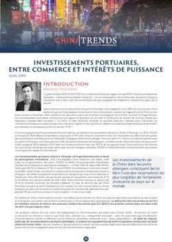 INVESTISSEMENTS PORTUAIRES, ENTRE COMMERCE ET INTÉRÊTS DE PUISSANCE - Institut Montaigne