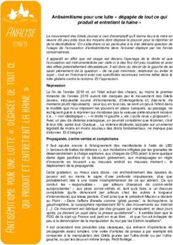 Antis&eacute;mitisme pour une lutte " d&eacute;gag&eacute;e de tout ce qui - ACRF-Femmes en milieu rural