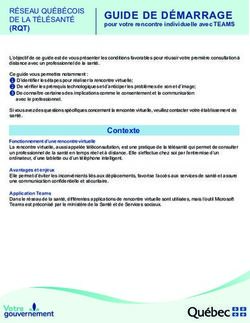 GUIDE DE D&Eacute;MARRAGE pour votre rencontre individuelle avec TEAMS