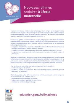 Nouveaux rythmes scolaires à l'école maternelle - media ...