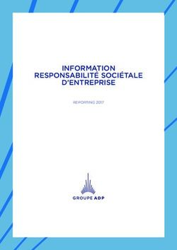 INFORMATION RESPONSABILITÉ SOCIÉTALE D'ENTREPRISE - REPORTING 2017