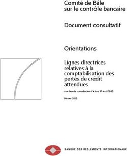Comité de Bâle sur le contrôle bancaire Document consultatif Orientations Lignes directrices relatives à la comptabilisation des pertes de crédit ...
