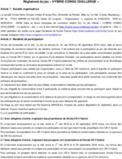 Règlement du jeu " HYBRID CONSO CHALLENGE "