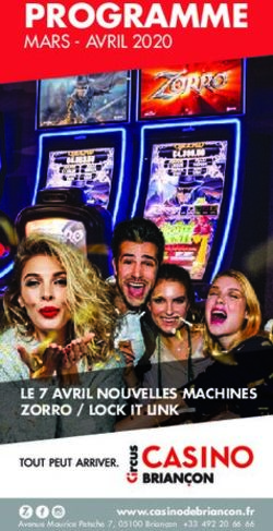 PROGRAMME MARS - AVRIL 2020 - LE 7 AVRIL NOUVELLES MACHINES ZORRO / LOCK IT LINK - Casino de Brian&ccedil;on