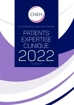 2022 PATIENTS EXPERTISE CLINIQUE - école de référence, conseiller de conFIance - www.cneh.fr