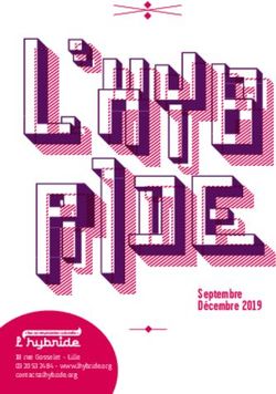 Septembre Décembre 2019 - L'hybride