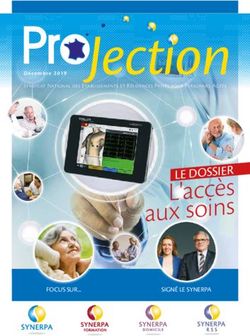 ProJection - L'accès aux soins FOCUS SUR - Synerpa