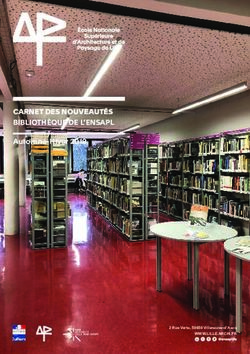 CARNET DES NOUVEAUTÉS BIBLIOTHÈQUE DE L'ENSAPL - Automne-Hiver 2019