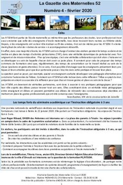 La Gazette des Maternelles 52 Num&eacute;ro 4 - f&eacute;vrier 2020 - f&eacute;vrier 2020
