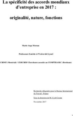 La spécificité des accords mondiaux d'entreprise en 2017 : originalité, nature, fonctions - ILO