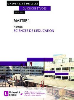 MASTER 1 SCIENCES DE L'ÉDUCATION - Mention - Université de Lille