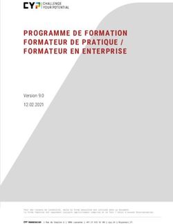PROGRAMME DE FORMATION FORMATEUR DE PRATIQUE / FORMATEUR EN ENTERPRISE