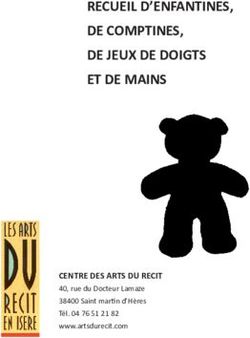 RECUEIL D'ENFANTINES, DE COMPTINES, DE JEUX DE DOIGTS ET DE MAINS - CENTRE DES ARTS DU RECIT