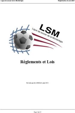 Règlements et Lois - Ligue de soccer de la Montérégie - AS Montis