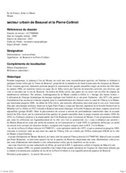 Secteur urbain de Beauval et la Pierre-Collinet
