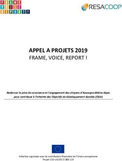 APPEL A PROJETS 2019 FRAME, VOICE, REPORT ! - Frame Voice Report