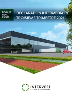 D&Eacute;CLARATION INTERM&Eacute;DIAIRE TROISI&Egrave;ME TRIMESTRE 2021